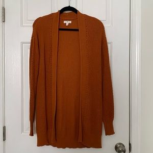 Nordstrom BP burnt orange duster cardigan, xxs